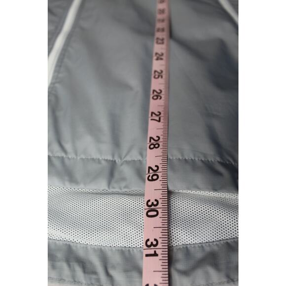 Nike Windbreaker Jacket Mens XXL Gray Black Colorblock Full Zip Hood - Picture 11 of 11